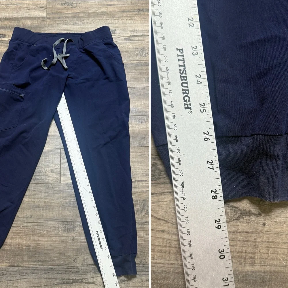 Figs Technical Collection Scrub Zamora Pants  Navy Blue - Picture 11 of 12